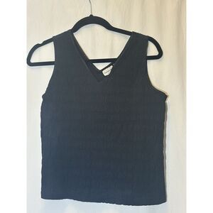Covington Black Tank Top Knit Women's‎ Large 14-16 I19